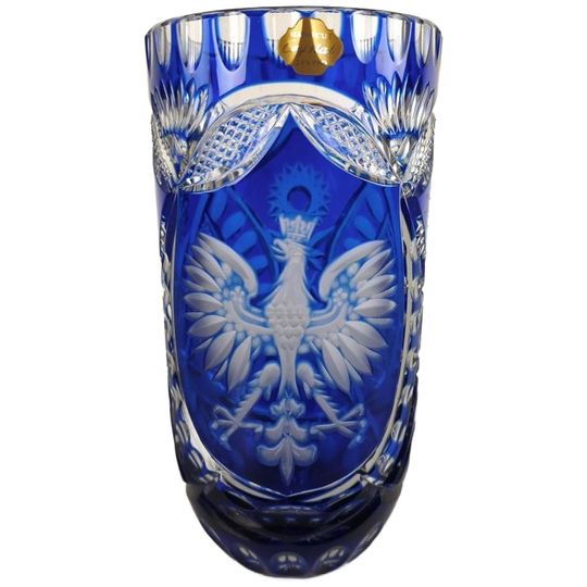 Poolse Blauwe Kristallen Vaas 1