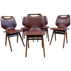 Mooi Set Van 5 Midcentury Vintage Retro Stoelen thumbnail 1