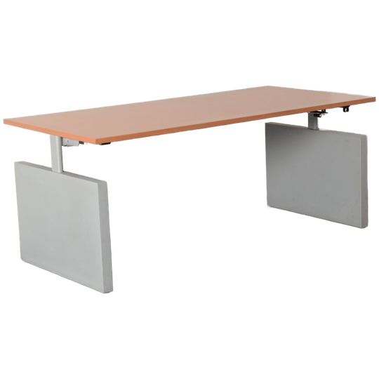 Drentea Bureau, Beuken Blad, 180x90 Cm, Hoogte Instelbaar Onderstel D.m.v. Handslinger 1
