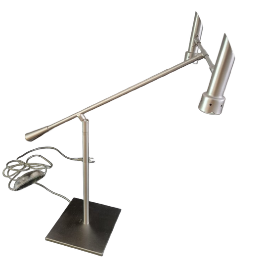 Bureaulamp - Tafellamp - Design - Zilverkleurig -verstelbaar 1