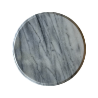 Draaiplatrau Rond Grey Marble Vintage