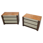 Pair / Bedside Tables With Scandinavian Design 1970s thumbnail 1
