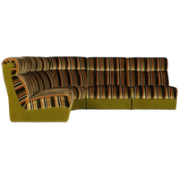 Vintage Modulaire Hoekbank – Velours – Jaren 70