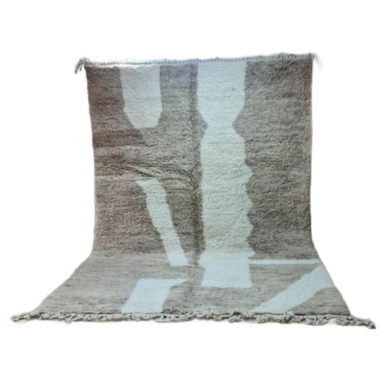 Authentiek Marokkaans Berber Beni Ourain Tapijt 300X200 Cm - 100% Wol, Handgemaakt 1