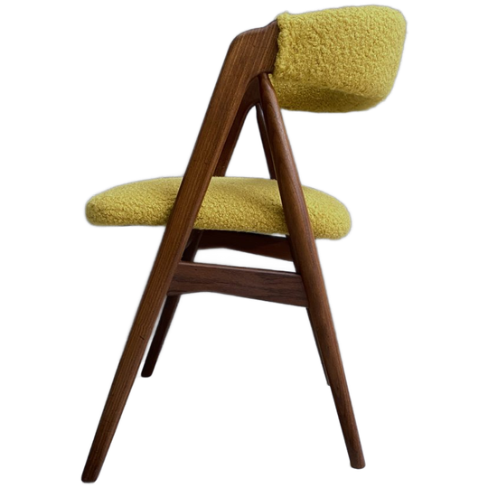 Thomas Harlev Chair Model 205 For Farstrup In Yellow Boucle 1