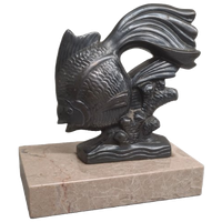 Frans Art Deco Beeldje Van Een Goudvis