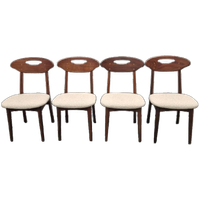 4 Vintage Eetkamerstoelen Deense Stoelen Vintage Stoelen