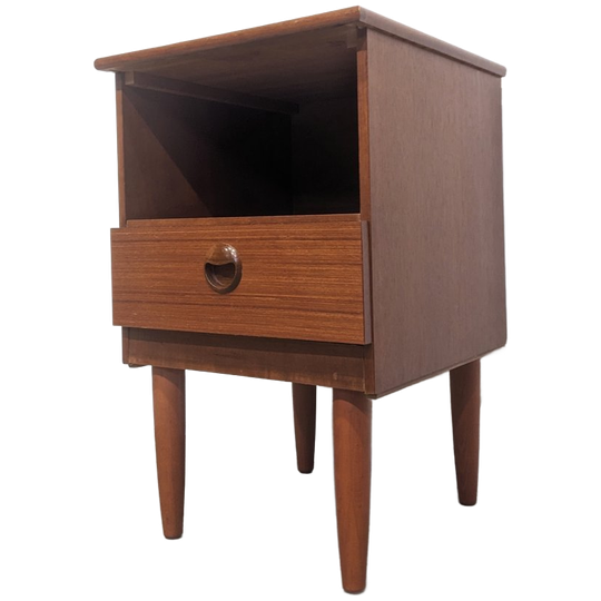 Vintage Scandinavian Bedside Table 1