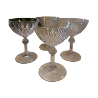 Vintage Kristallen Coupe Champagne Glazen