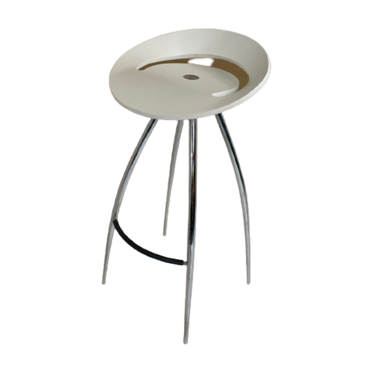 Sigurdur Thorsteinsson - Design Group Italia - Magis - Barstool Model ‘lyra’ - White Seat (no Gra 1