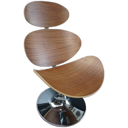 Dan Form - Deense 'curve' Loungestoel Met Multiplex Schalen 1