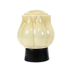 Art Deco Thabur Plafondlampen Beige Opaline Glas Tulip, Den Haag Jaren '20/'30 thumbnail 1