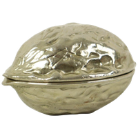 Vintage Chroom Metalen Notenkraker Walnoot 1970s