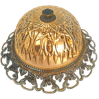 Vintage Messing Hollywood Regency Plafonnière Plafondlamp 03 thumbnail 1