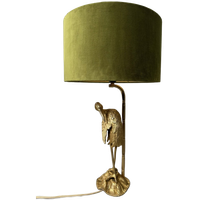 Vintage ‘héron’ Tafellamp (goudkleurig) – Valenti