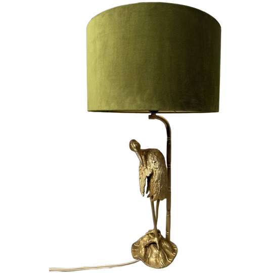 Vintage ‘héron’ Tafellamp (goudkleurig) – Valenti 1