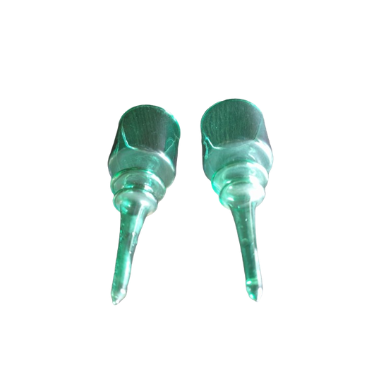 2 Groene Toast Glaasjes Zonder Voet Vintage / Antiek? 1