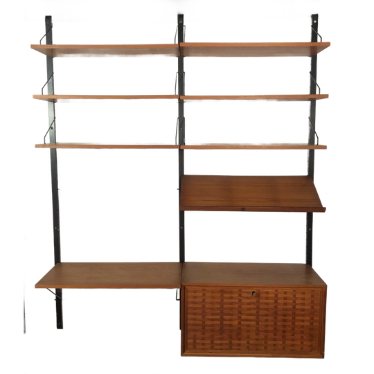 Cadovius Teak Wandmeubel Met Werkplek 1