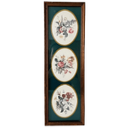 Vintage Ingelijste Prent Met Drie Bloemen Tafereeltjes Schilderij thumbnail 1
