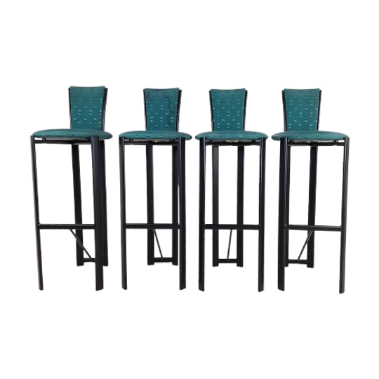 4X Vintage Barkruk Memphis Stijl 1