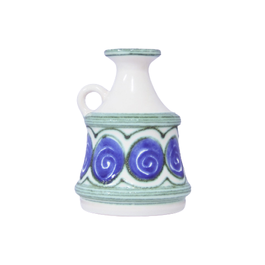 Witte Vaas Kan Blauwe Schildering 1