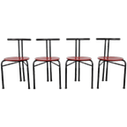 Set Of 4 Postmodern Dining Chairs, 1980s thumbnail 1