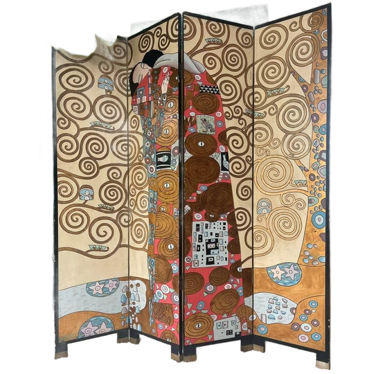 Gustav Klimt Vintage Kamerscherm / Roomdivider 1