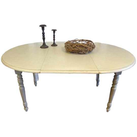 Witte Groene Uitschuifbare Ronde Eettafel 110 -160 -210 Cm 1