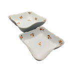 Set Schalen Bavaria Oranje Bloemmotief 2 Stuks thumbnail 1