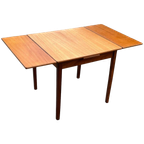 Vintage Eettafel Table Teak Fineer Jaren 60 Uitschuifbaar thumbnail 1