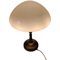 Art Nouveau Tafel Lamp Messing En Glas ️