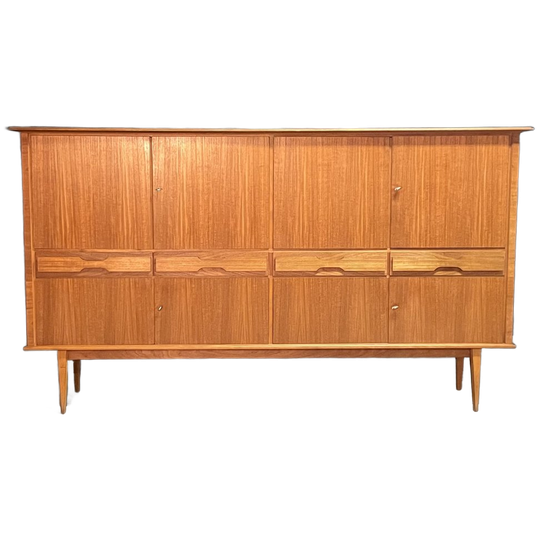Vintage Deens Design Highboard – Teakhout – Jaren 60 1