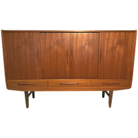 Restored Vintage Mid-century Danish Highboard
