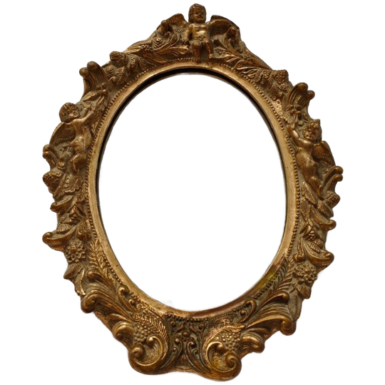Vintage Goudkleurige Brocante Rococo Barok Spiegel Schouwspiegel 314 1