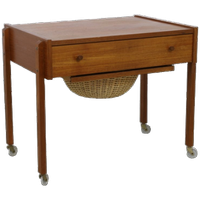 Vintage Naaitafel Bijzettafel Met Lade, 1960s
