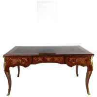 Louis Xv Dubbelzijdig Mahonie En Palissander Plat Bureau