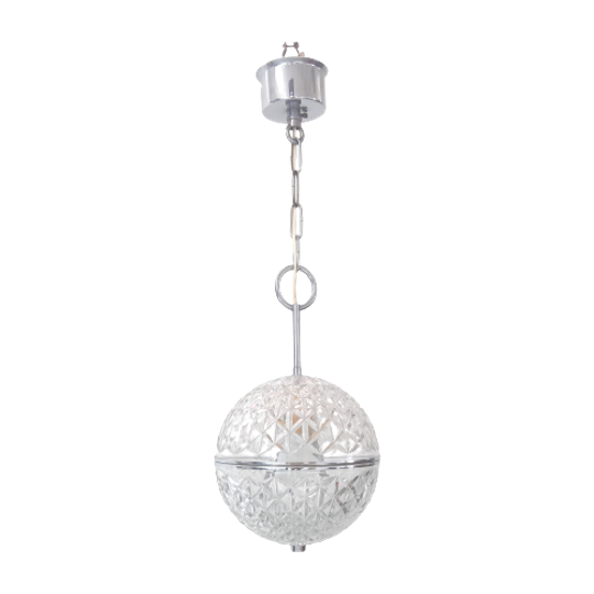 Qh50 – Jaren 60 – Bol Van Kristal Glas – Boulanger – Massive 1