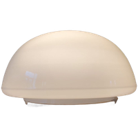 Antieke Witte Opaline Plafondlamp - Frankrijk - Jaren 30 -40