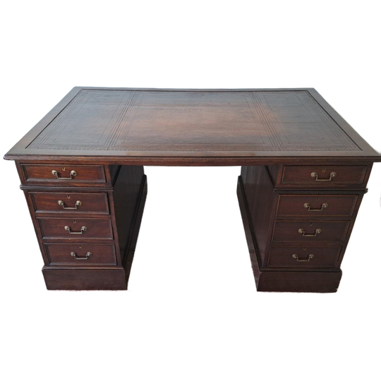 Engels Antiek (ca 1860) Partnerbureau Met 16 Laden 1