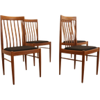 Set 4 Bramin Eetkamerstoelen Stoelen 'halgarde' Vintage thumbnail 1