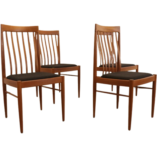 Set 4 Bramin Eetkamerstoelen Stoelen 'halgarde' Vintage 1