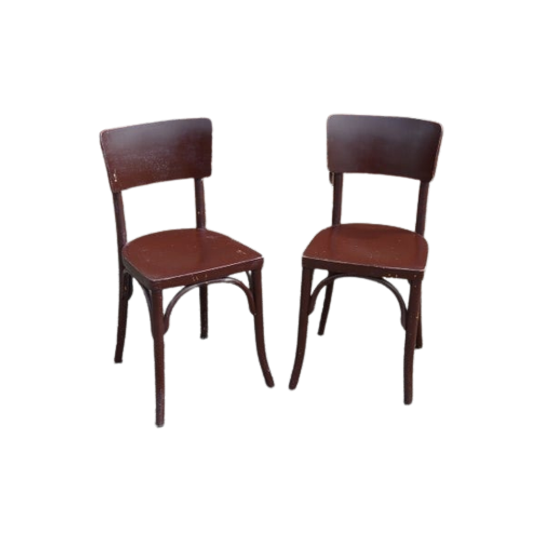 Houten Keukenstoeltjes 2 Stuks 1