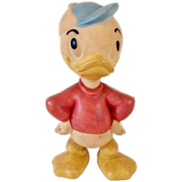 Antieke Rubberen Kwik Kwek Of Kwak Disney Vintage