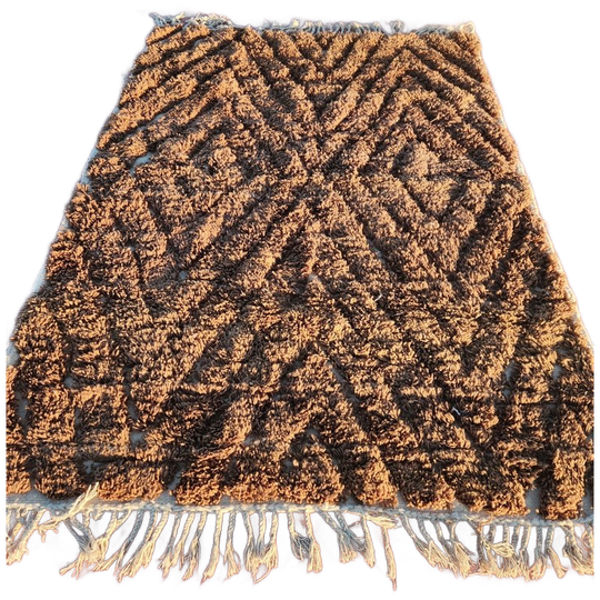 Warm Beni Ouarain Vloerkleed – 300 × 200 Cm – Handgeknoopt – 100% Wol – Rijk Berber Patroon 1