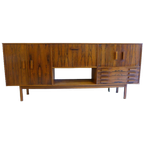 Prachtige Vintage Palissander Highboard Kast thumbnail 1