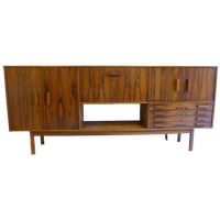 Prachtige Vintage Palissander Highboard Kast