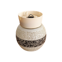 Vintage Plafonniere Zwart/Wit, Jaren '50