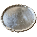 Vintage Silver-Plated Ornate Edge Tray thumbnail 1