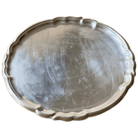 Vintage Silver-Plated Ornate Edge Tray