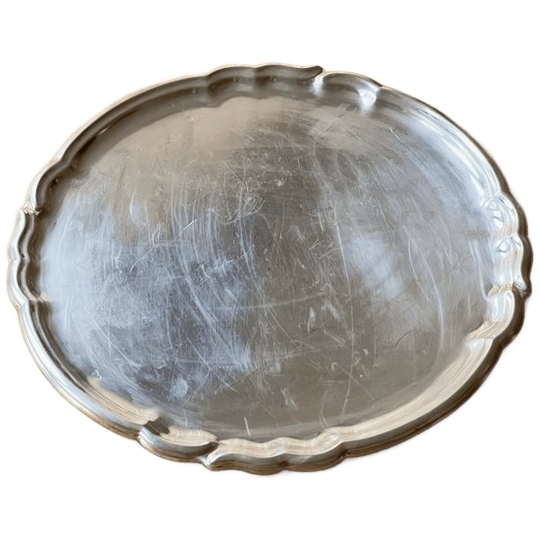 Vintage Silver-plated Ornate Edge Tray 1
